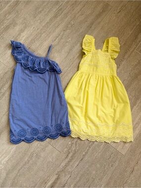 Vineyard Vines & Cat & Jack Girls Dress Bundle Size 6 6X Cotton Eyelet